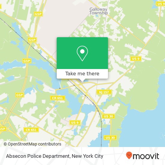 Mapa de Absecon Police Department
