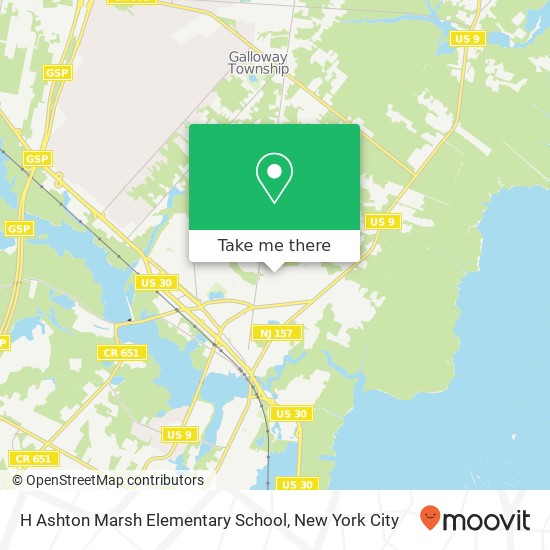 H Ashton Marsh Elementary School map