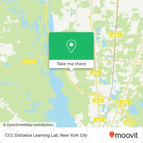 CCC Distance Learning Lab map