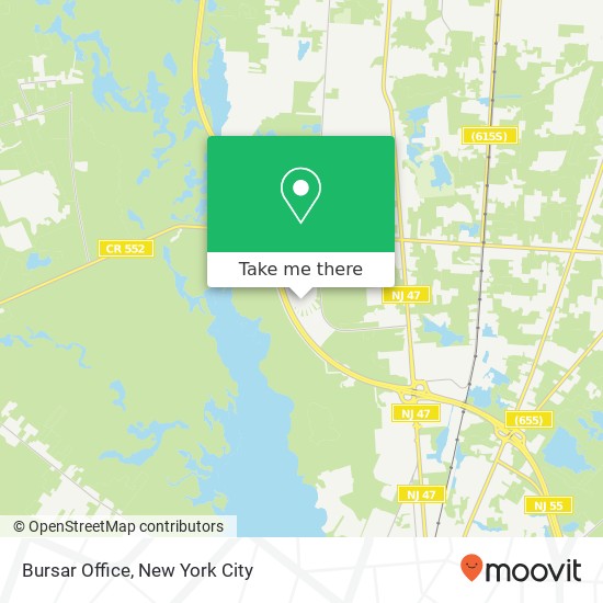 Bursar Office map