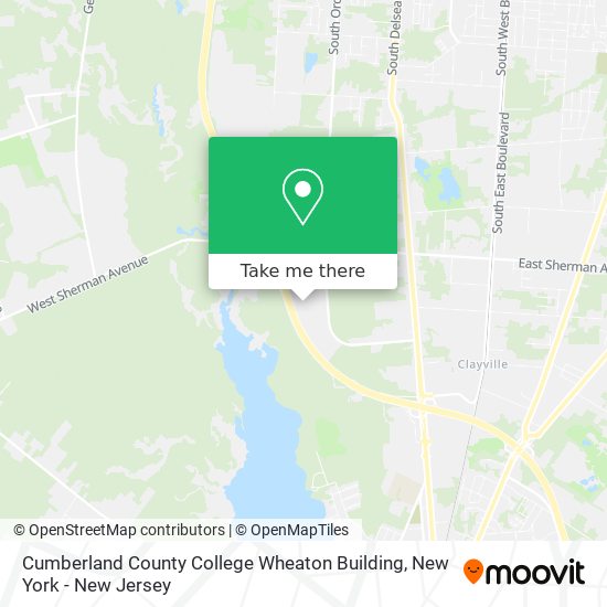 Cumberland County College Wheaton Building map