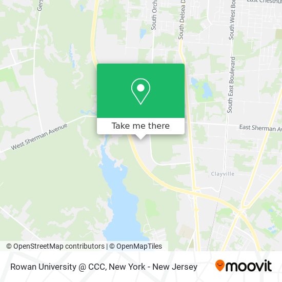 Rowan University @ CCC map