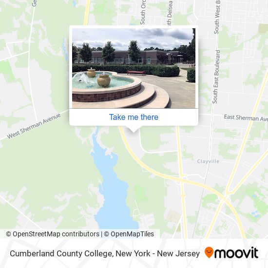 Mapa de Cumberland County College