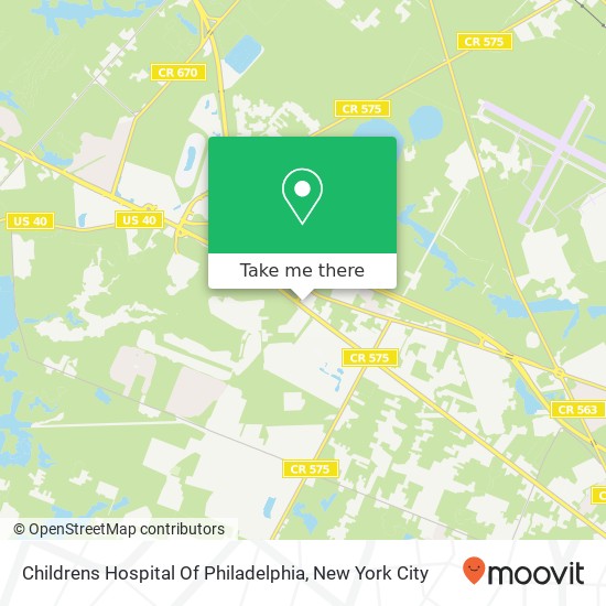 Childrens Hospital Of Philadelphia map
