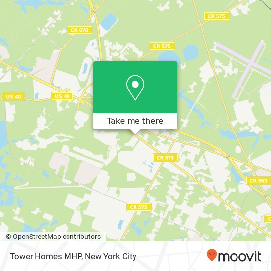 Tower Homes MHP map