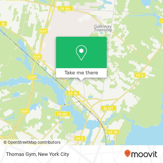 Mapa de Thomas Gym