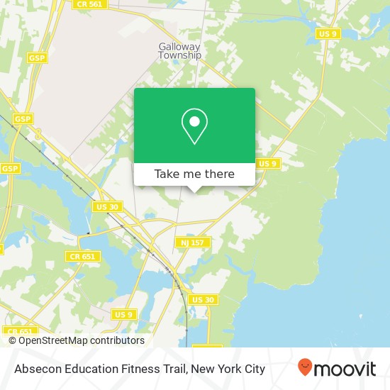 Absecon Education Fitness Trail map