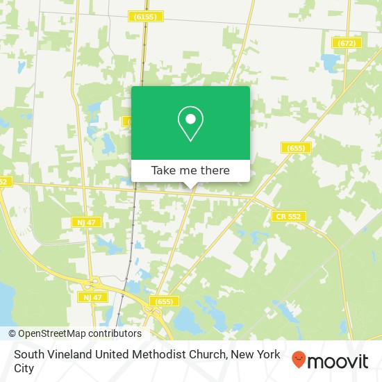 South Vineland United Methodist Church map