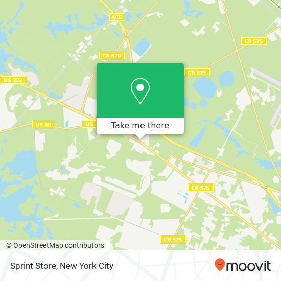 Mapa de Sprint Store