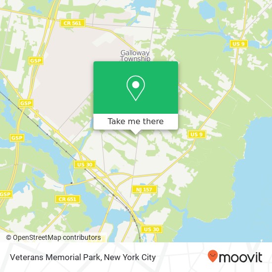 Mapa de Veterans Memorial Park