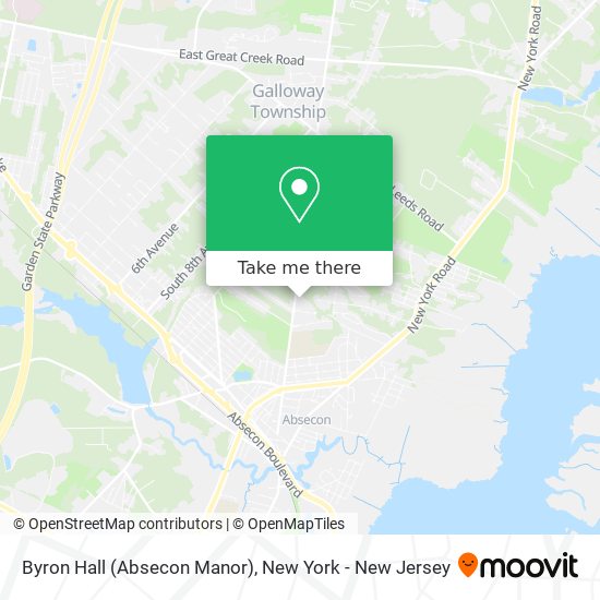 Byron Hall (Absecon Manor) map