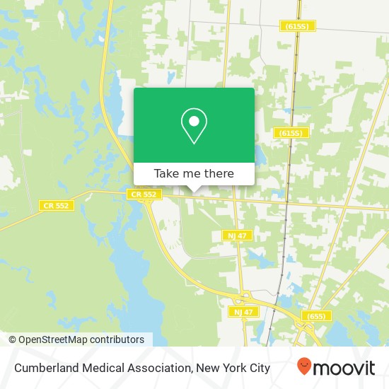 Cumberland Medical Association map