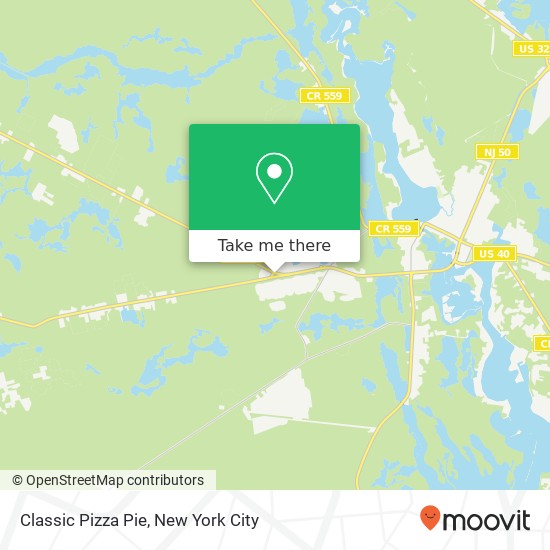 Mapa de Classic Pizza Pie