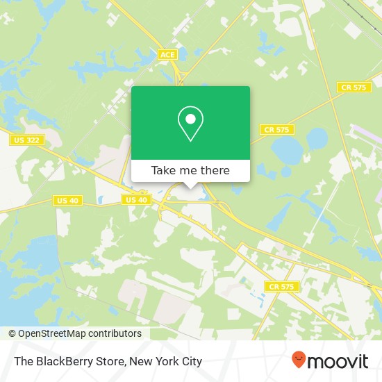 The BlackBerry Store map