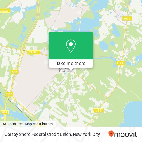 Jersey Shore Federal Credit Union map