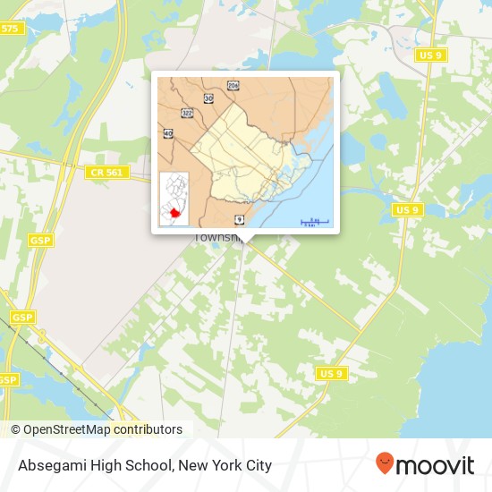 Mapa de Absegami High School