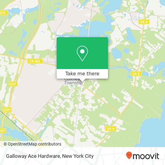 Mapa de Galloway Ace Hardware