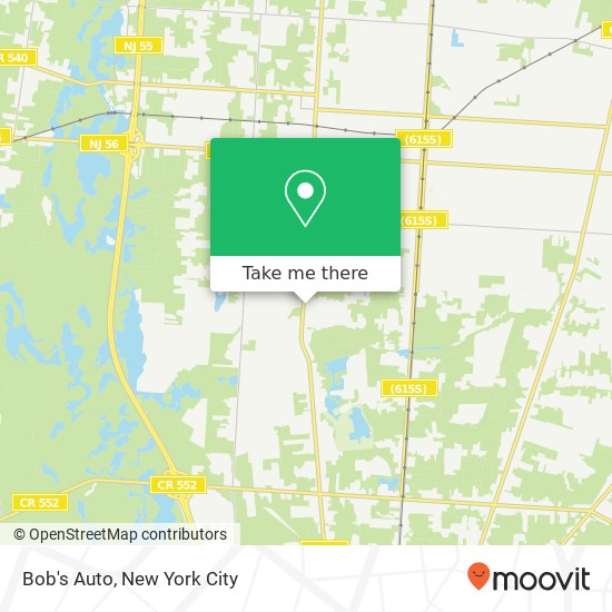 Bob's Auto map