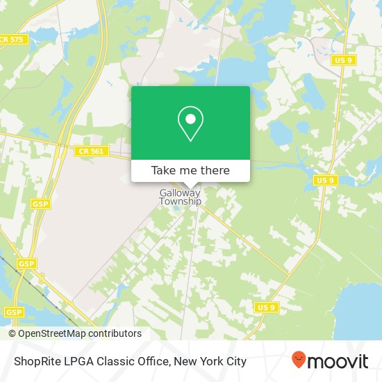 ShopRite LPGA Classic Office map