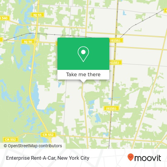 Enterprise Rent-A-Car map