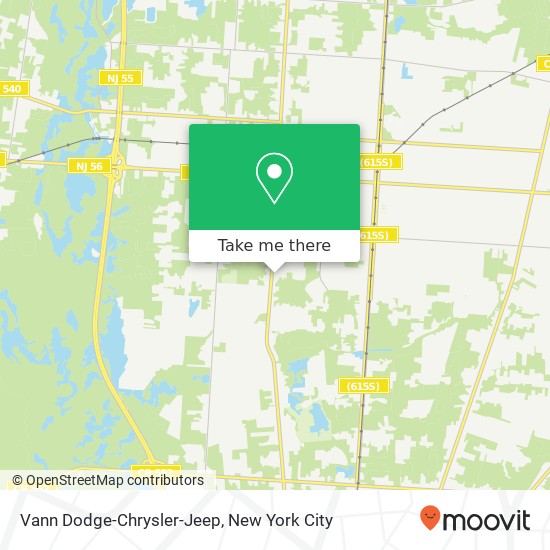 Vann Dodge-Chrysler-Jeep map