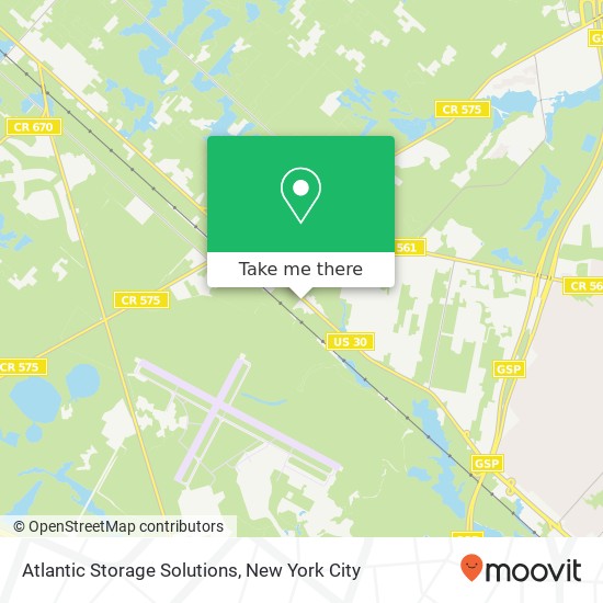 Atlantic Storage Solutions map