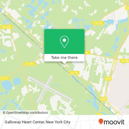 Mapa de Galloway Heart Center