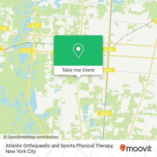 Mapa de Atlantic Orthopaedic and Sports Physical Therapy