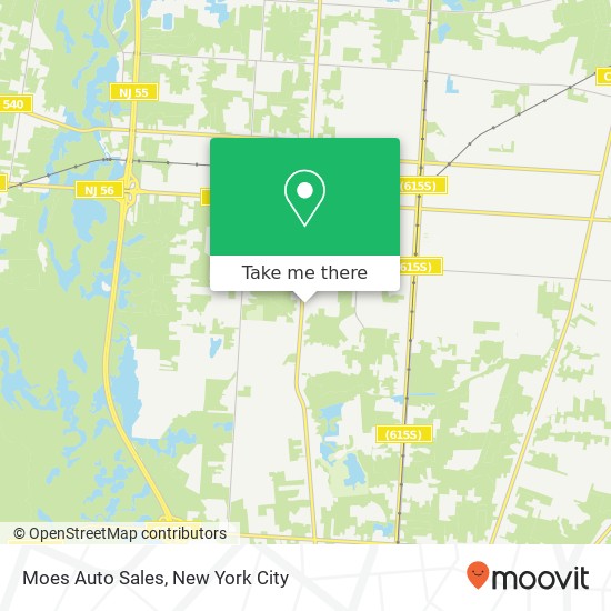 Moes Auto Sales map