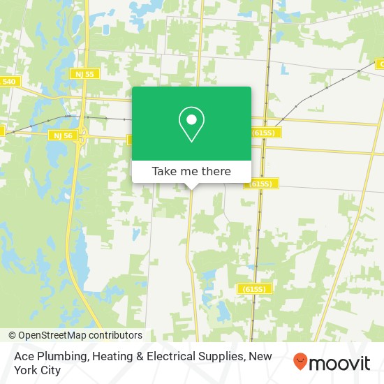Ace Plumbing, Heating & Electrical Supplies map
