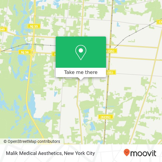 Malik Medical Aesthetics map