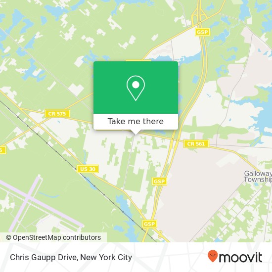 Mapa de Chris Gaupp  Drive