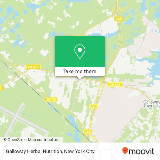 Galloway Herbal Nutrition map