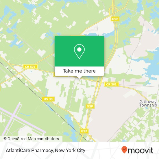AtlantiCare Pharmacy map