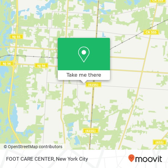 FOOT CARE CENTER map