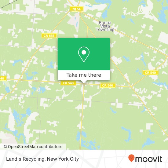 Landis Recycling map