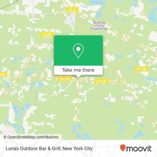 Luna's Outdoor Bar & Grill map