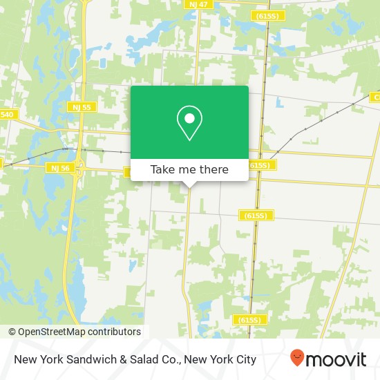 Mapa de New York Sandwich & Salad Co.