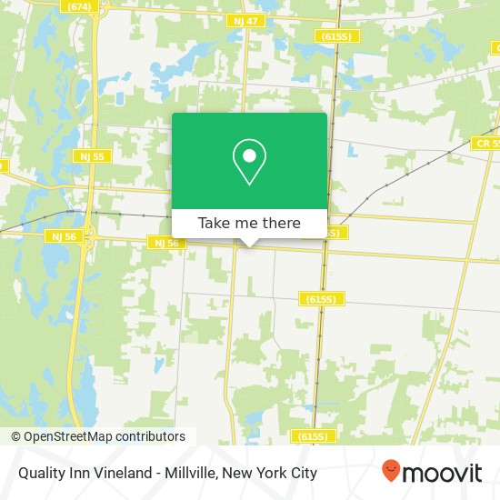 Mapa de Quality Inn Vineland - Millville