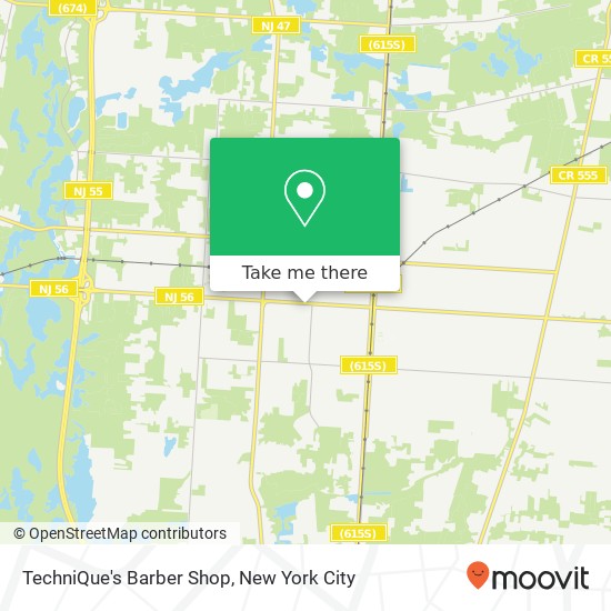 TechniQue's Barber Shop map