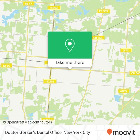 Doctor Gorsen's Dental Office map