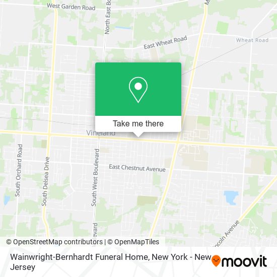 Wainwright-Bernhardt Funeral Home map