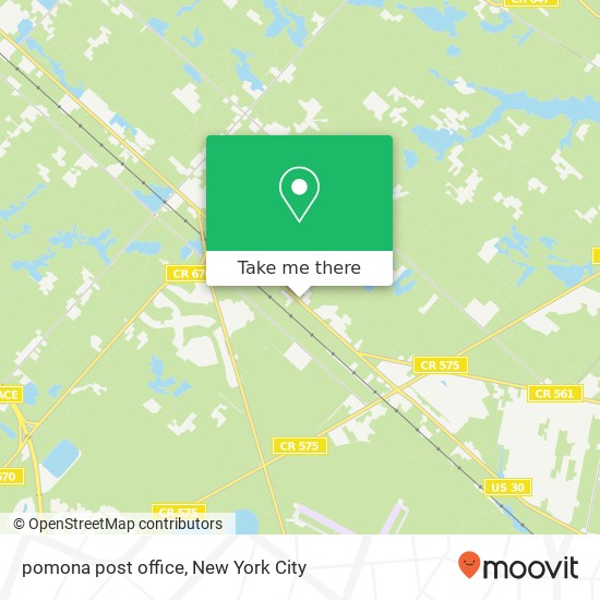 pomona post office map