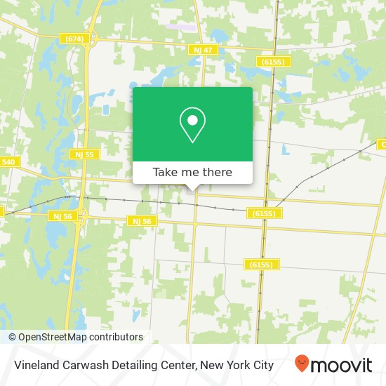 Mapa de Vineland Carwash Detailing Center