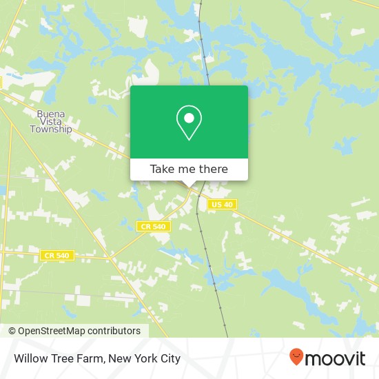 Mapa de Willow Tree Farm