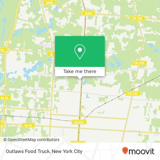 Outlaws Food Truck map