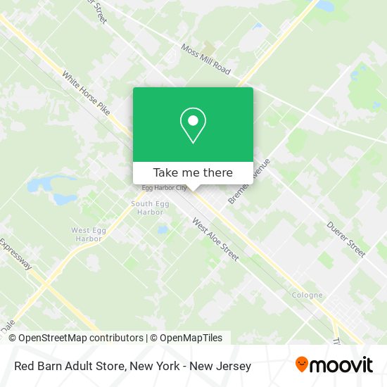 Red Barn Adult Store map