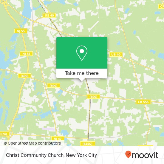 Christ Community Church map