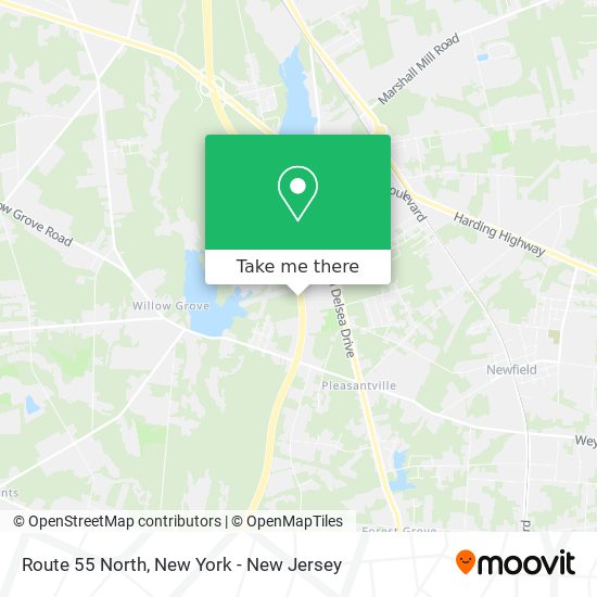 Mapa de Route 55 North