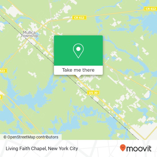 Living Faith Chapel map